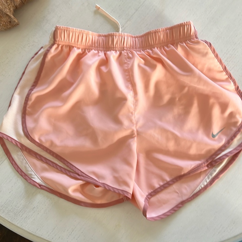 Nike Dri Fit athletic shorts , woman’s medium size, pink, great condition